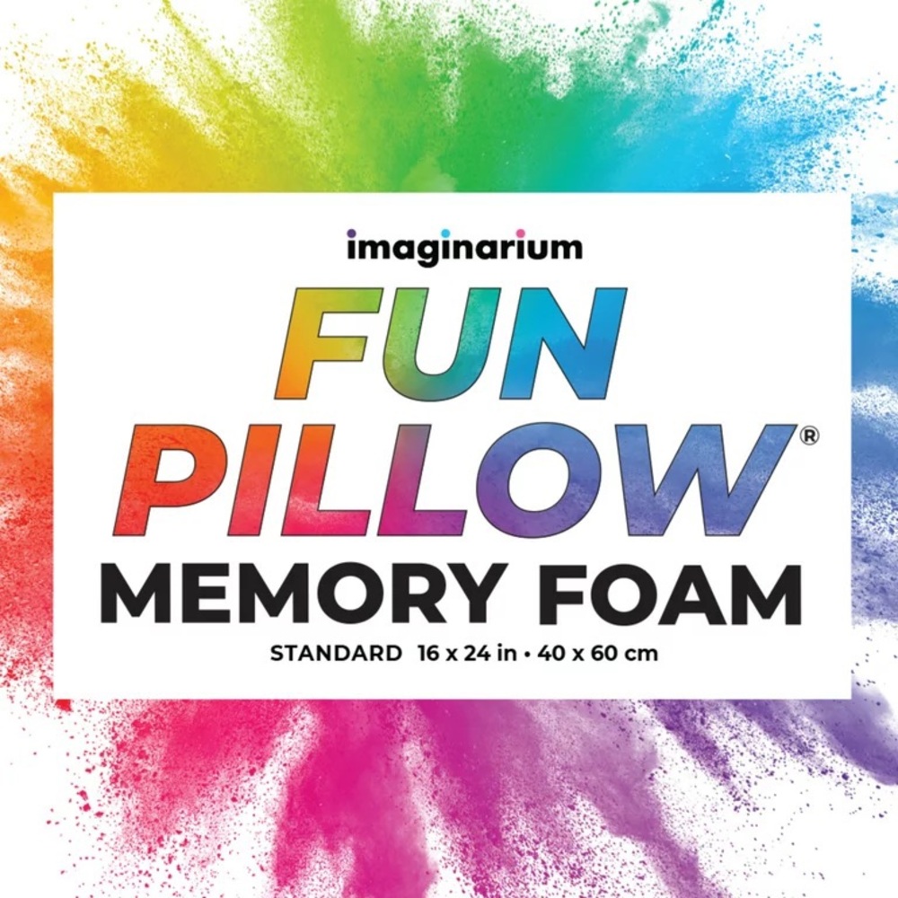COPY - Memory Foam Fun Pillow With Cool-To-The-Touch Cover, Standard/Queen, Par…
